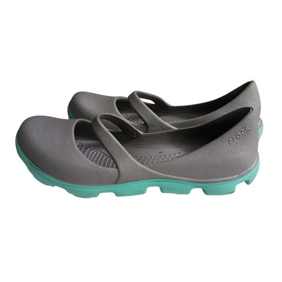 Crocs Duet Sport Mary Jane Slip On Flats W6 - Picture 1 of 10